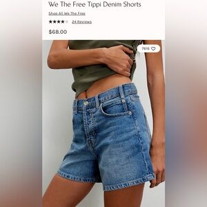 Free people Tippi Jean shorts 27
